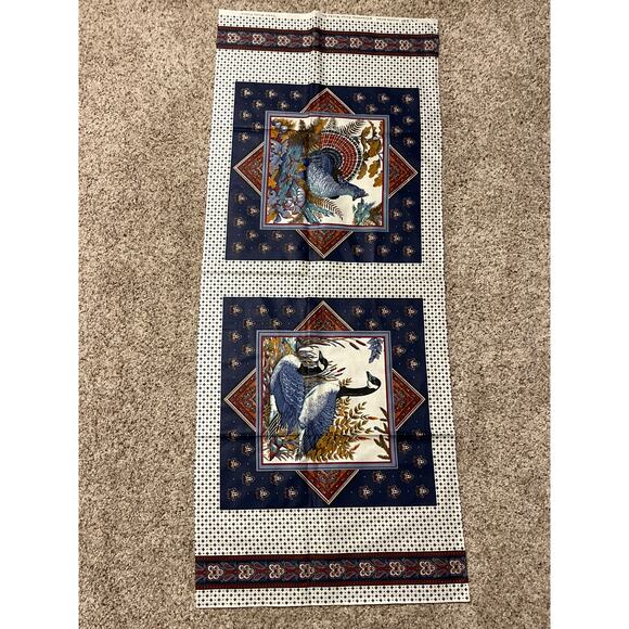 Game Birds Pillow Panels VIP Cranston Print Works - Picture 1 of 4